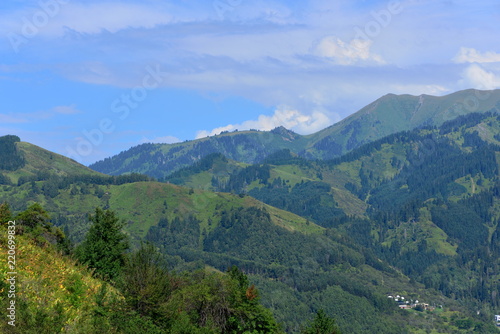 Almaty mountains summer landscape