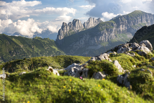 Blick zu den Kreuzberge vom Alpsigel