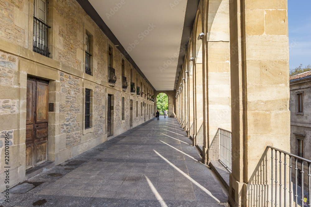 Arquillos passage in the historic center of Vitoria Gasteiz, Spain