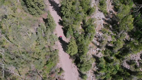 Wallpaper Mural Aerial view of ATV in the forest Torontodigital.ca
