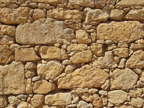 Natural brick stone wall background