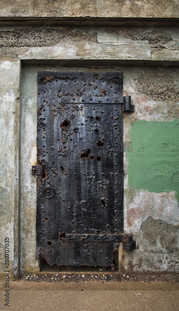 US WWII military bunker door US WWII military bunker door