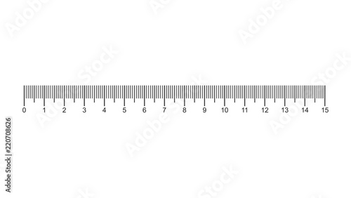 Creative size indicators. Black scale, markup for rulers. Different unit distances. Art design horizontal measure scale distances. Vector illustration.