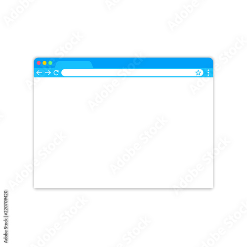 Browser window.Web browser in flat style. Window concept internet browser. Mockup screen design. Vector illustration concept.