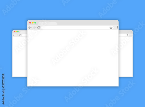 Browser window.Web browser in flat style. Window concept internet browser. Mockup screen design. Vector illustration concept.