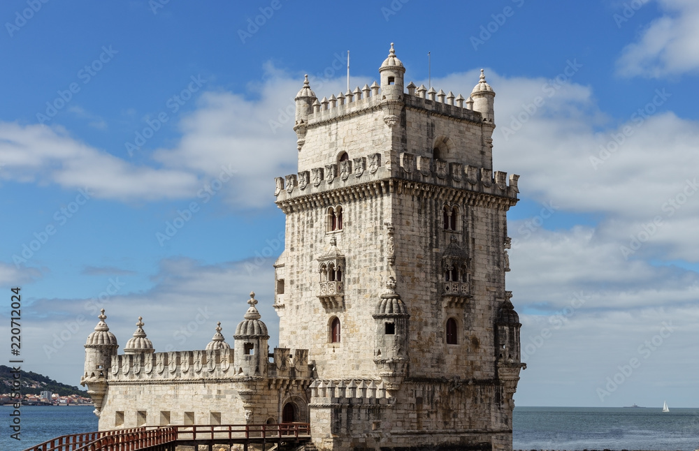 Lisbon, Belem Tower - Tagus River, Portugal Tejo.