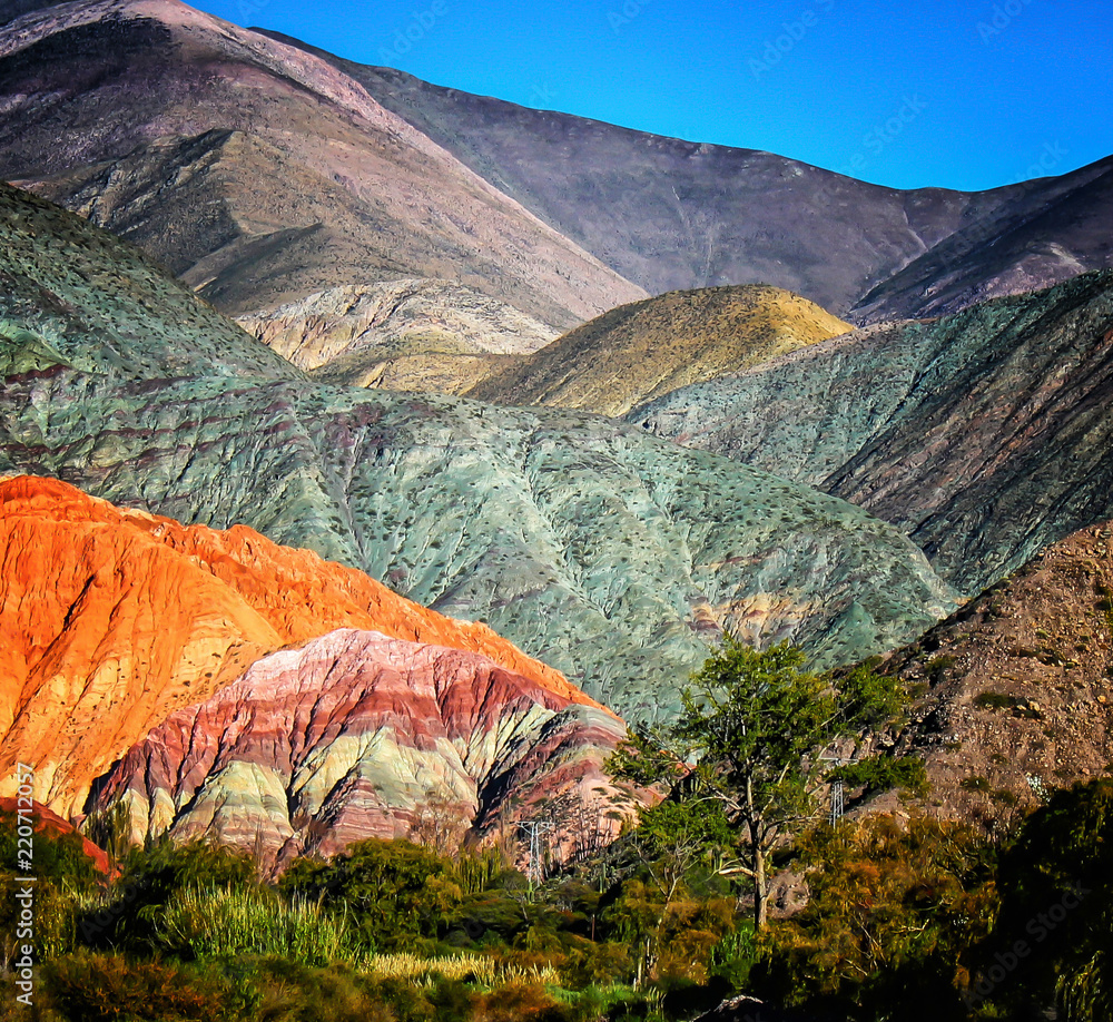 Cerro de los Siete Colores Stock Photo | Adobe Stock