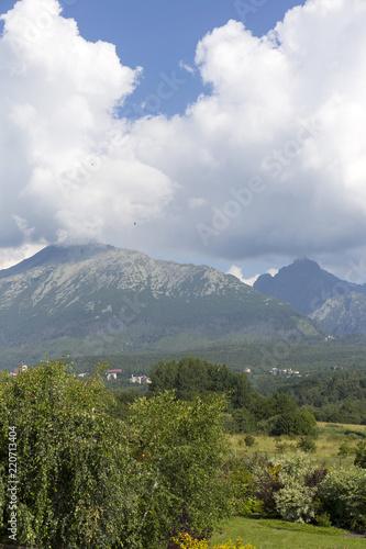 View on mountain Peaks and alpine Landscape of the High Tatras  Slovakia