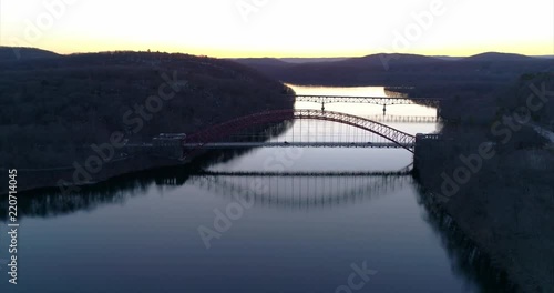 Flying Backwards From the Amvets Bridge Over the New Croton Reservoir photo