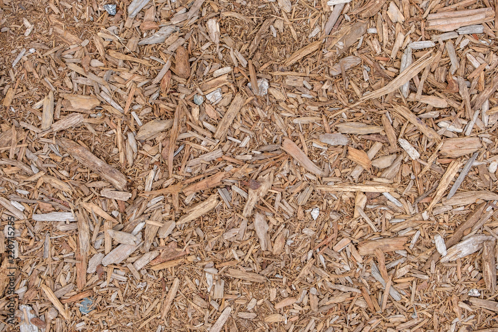 wood chip filled ground texture background