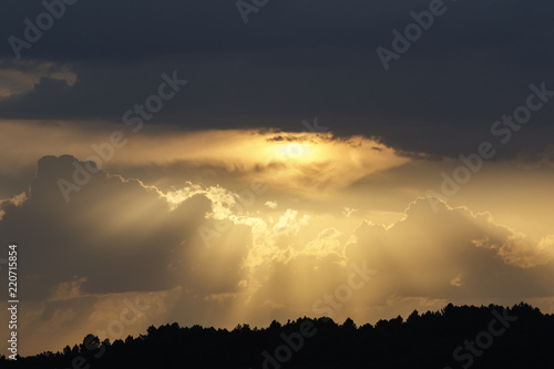 cloudy sky during sunset