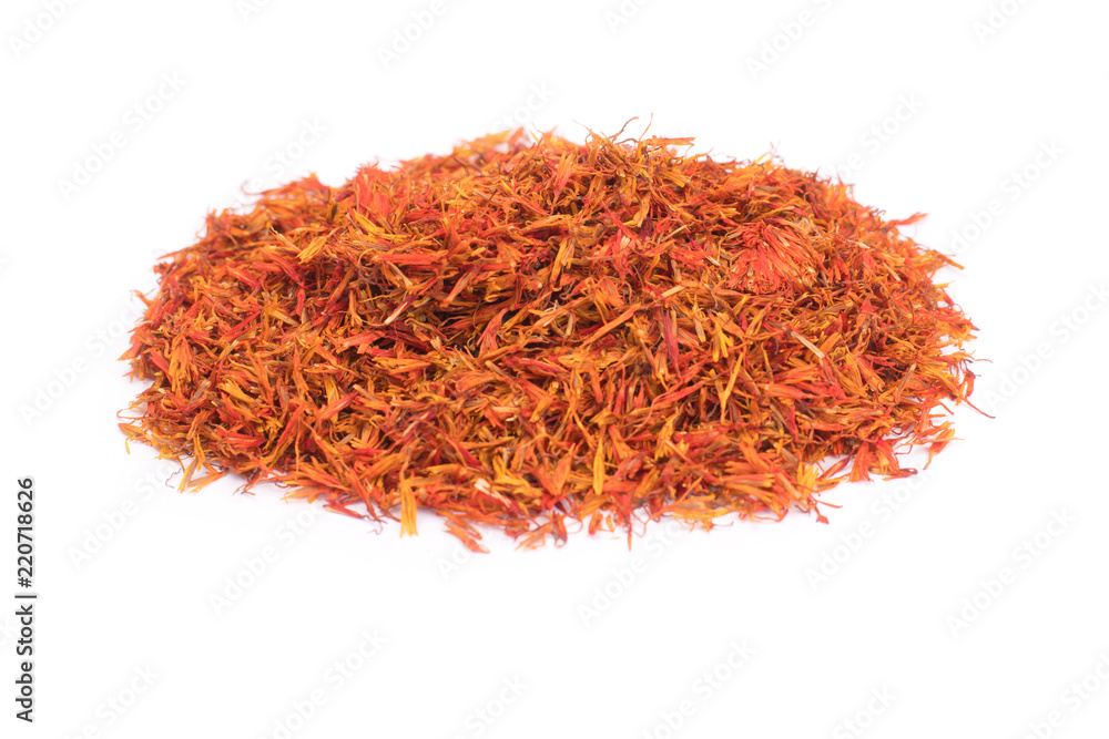 Fototapeta premium Dried safflower isolated on white background
