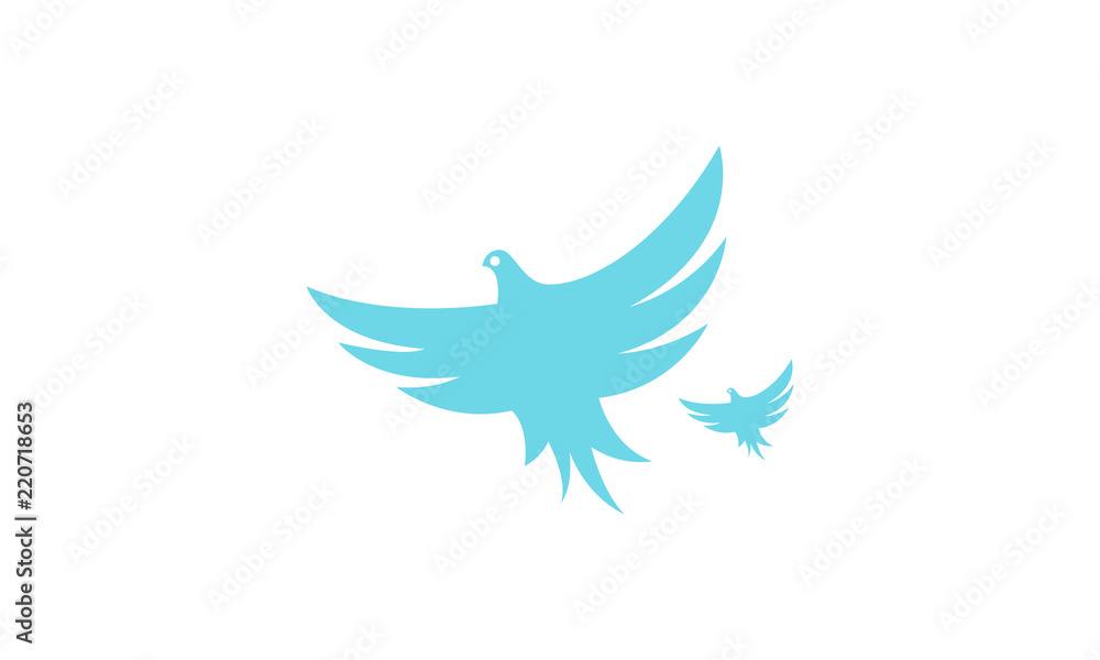 Obraz premium Flying bird icon