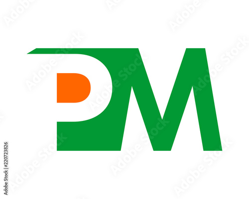 green initial typography alphabet font typeset logotype image vector icon