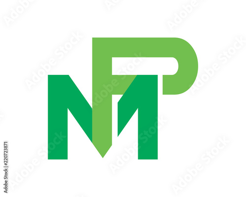 green initial typography alphabet font typeset logotype image vector icon