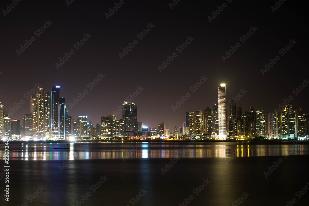 La ciudad de Panama en la noche La ciudad de Panama en la noche