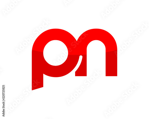 red initial typography alphabet font typeset logotype image vector icon
