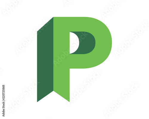 green initial typography alphabet font typeset logotype image vector icon