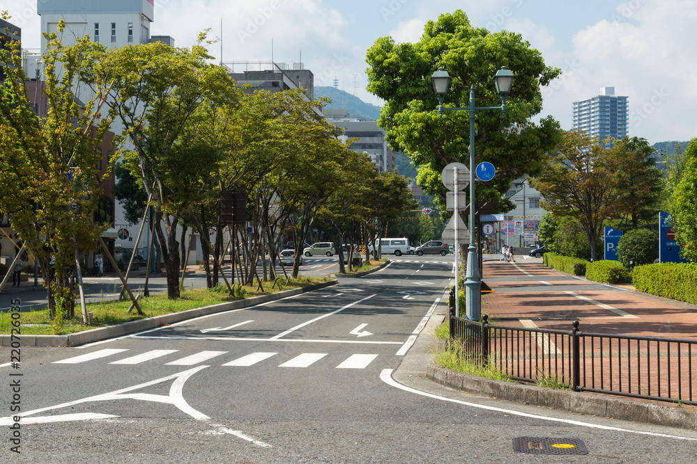 Naklejka premium 大津市の街並み