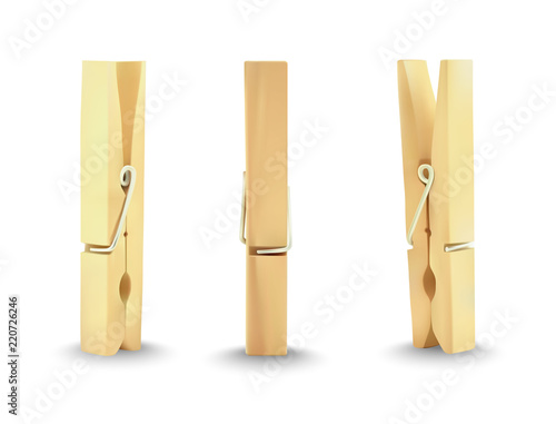 Clothes wooden pin