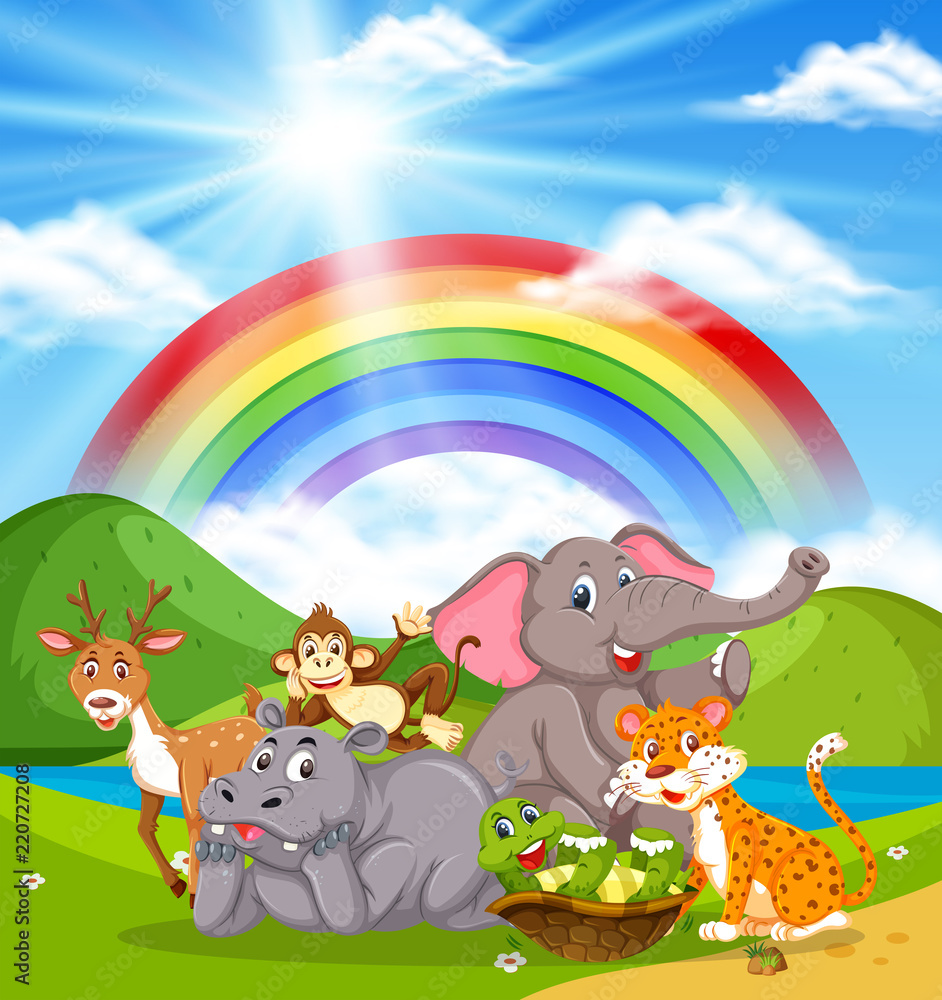 Wild animals in nature Wild animals in nature