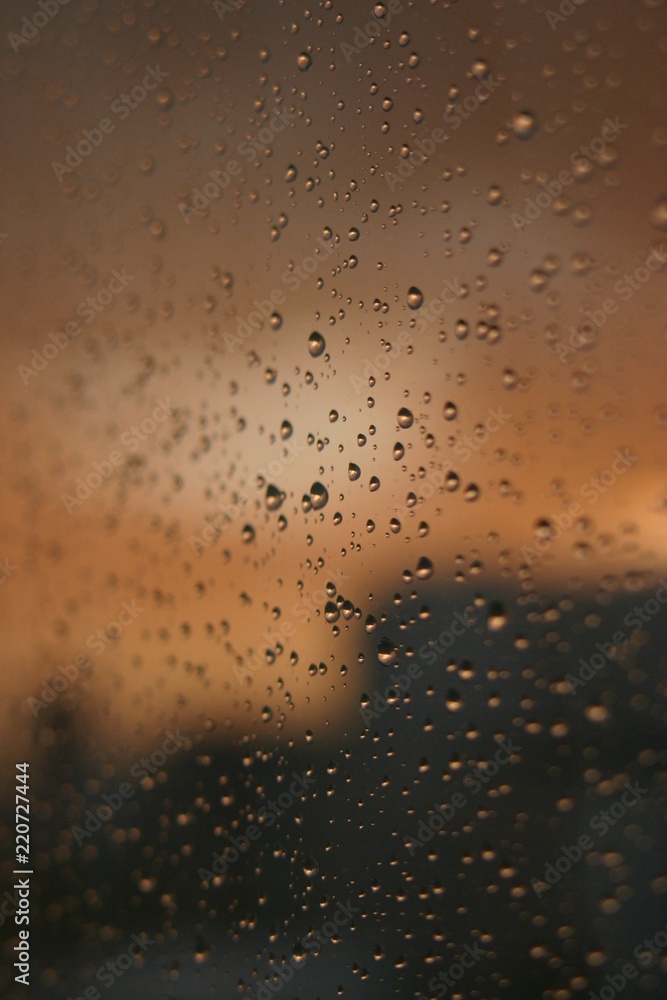 Texture detail of rain drop in window. Texture detail of rain drop in window.