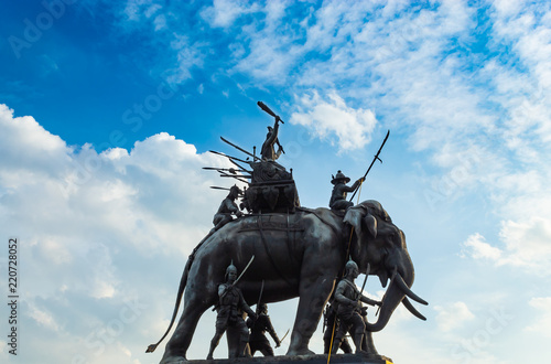 The monument of King Sri Suriyothai at Thung Makham Yong in Thailand.