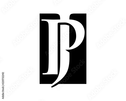 black silhouette initial typography alphabet font typeset logotype image vector icon