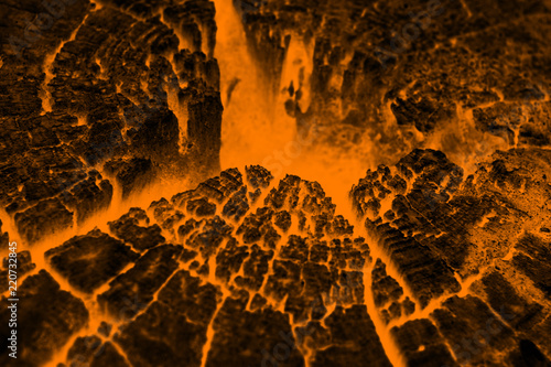 Fototapet The surface of the lava. background