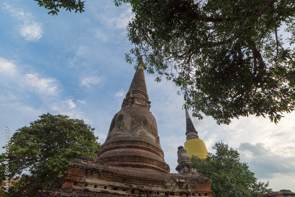 タイ・アユタヤ・遺跡・仏陀・Wat Yai Chai Mongkon タイ・アユタヤ・遺跡・仏陀・Wat Yai Chai Mongkon