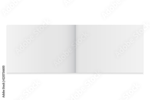 Blank open magazine template