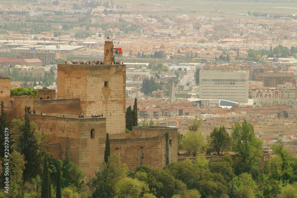 Alhambra de Granada. Albaicin. Andalusia, Spain