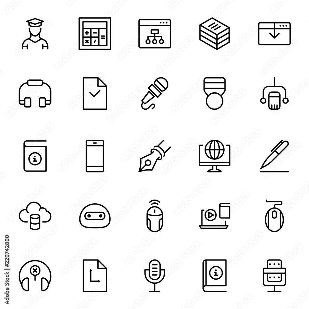 Flat icon set Flat icon set