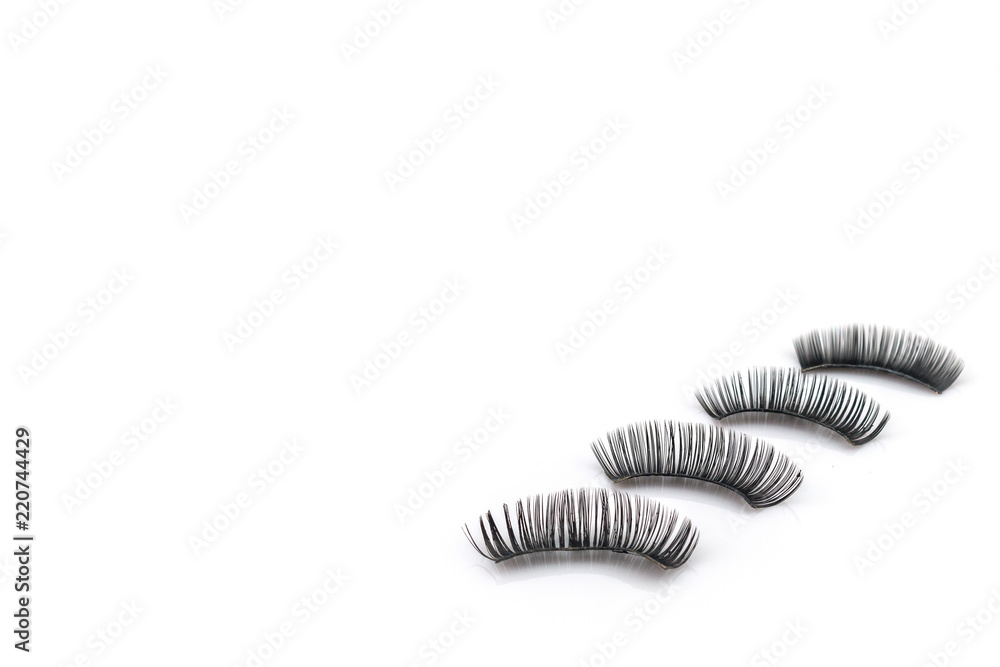 Eyelashes use on white background Eyelashes use on white background