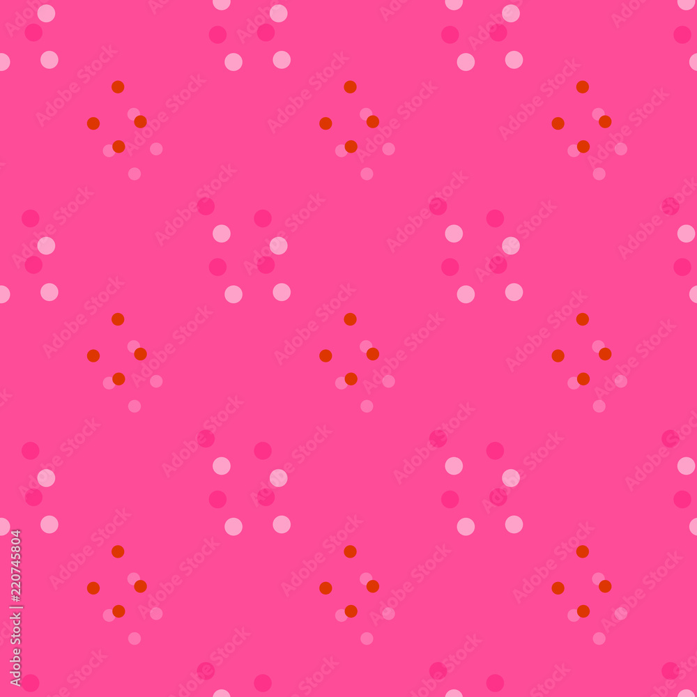 Seamless background pattern with various colored circles. Seamless background pattern with various colored circles.