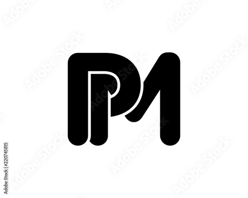 black silhouette initial typography alphabet font typeset logotype image vector icon