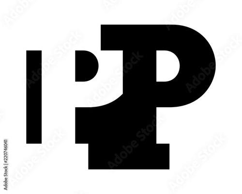 black silhouette initial typography alphabet font typeset logotype image vector icon