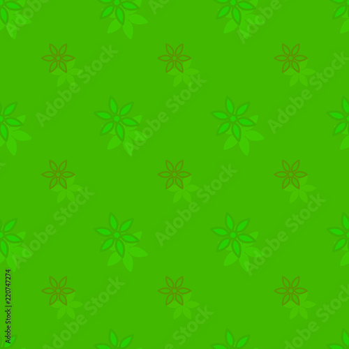 Wallpaper Mural Seamless background pattern with a variety of colored floral motifs. Torontodigital.ca