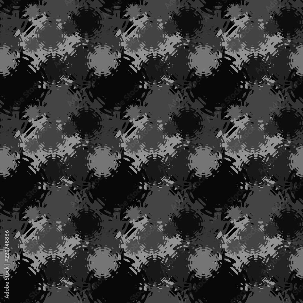 Seamless background pattern with a variety of colored floral motifs. Seamless background pattern with a variety of colored floral motifs.