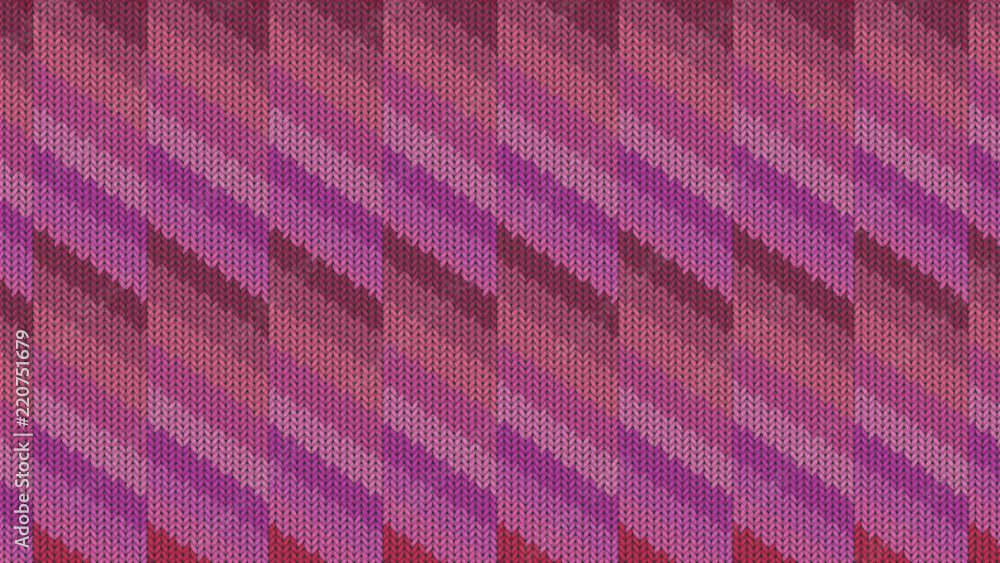 Obraz premium Background with a knitted texture, imitation of wool. Multicolored diverse lines.