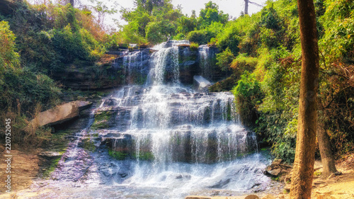Schilderij op canvas Kintampo water falls, Ghana. West Africa.