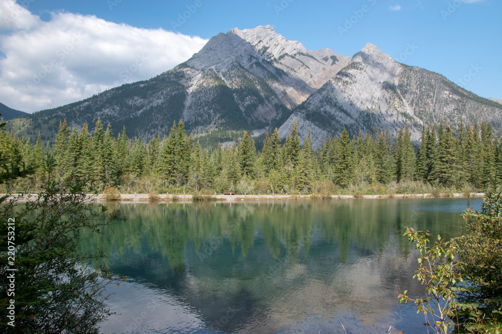 Mt. Lorette Ponds, Kananaskis Country, Alberta, Canada. Mt. Lorette Ponds, Kananaskis Country, Alberta, Canada.