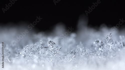  crystals of snow, ice