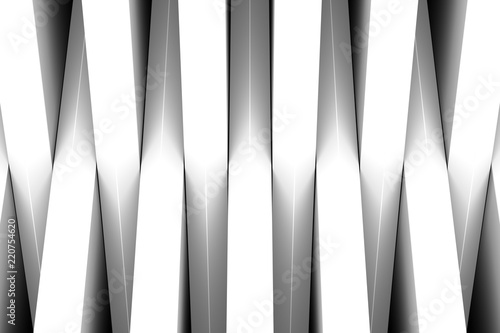czarno-białe crosshire streszczenie 3d ilustracji