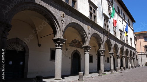 ancient town hall in Viterbo, Italy