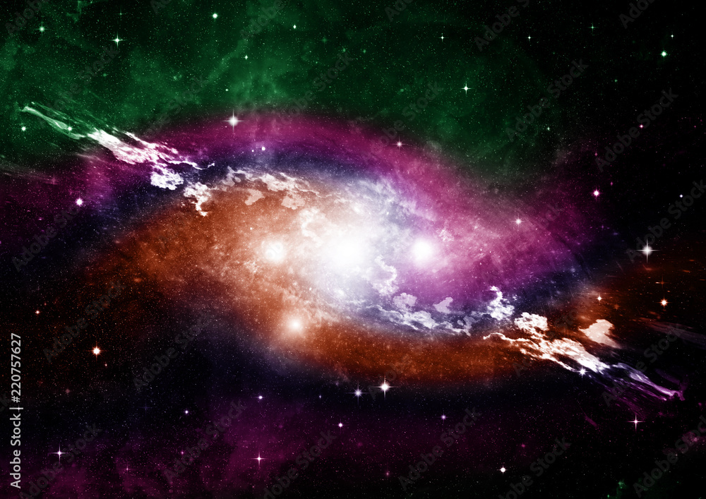 Fototapeta premium galaxy in a free space