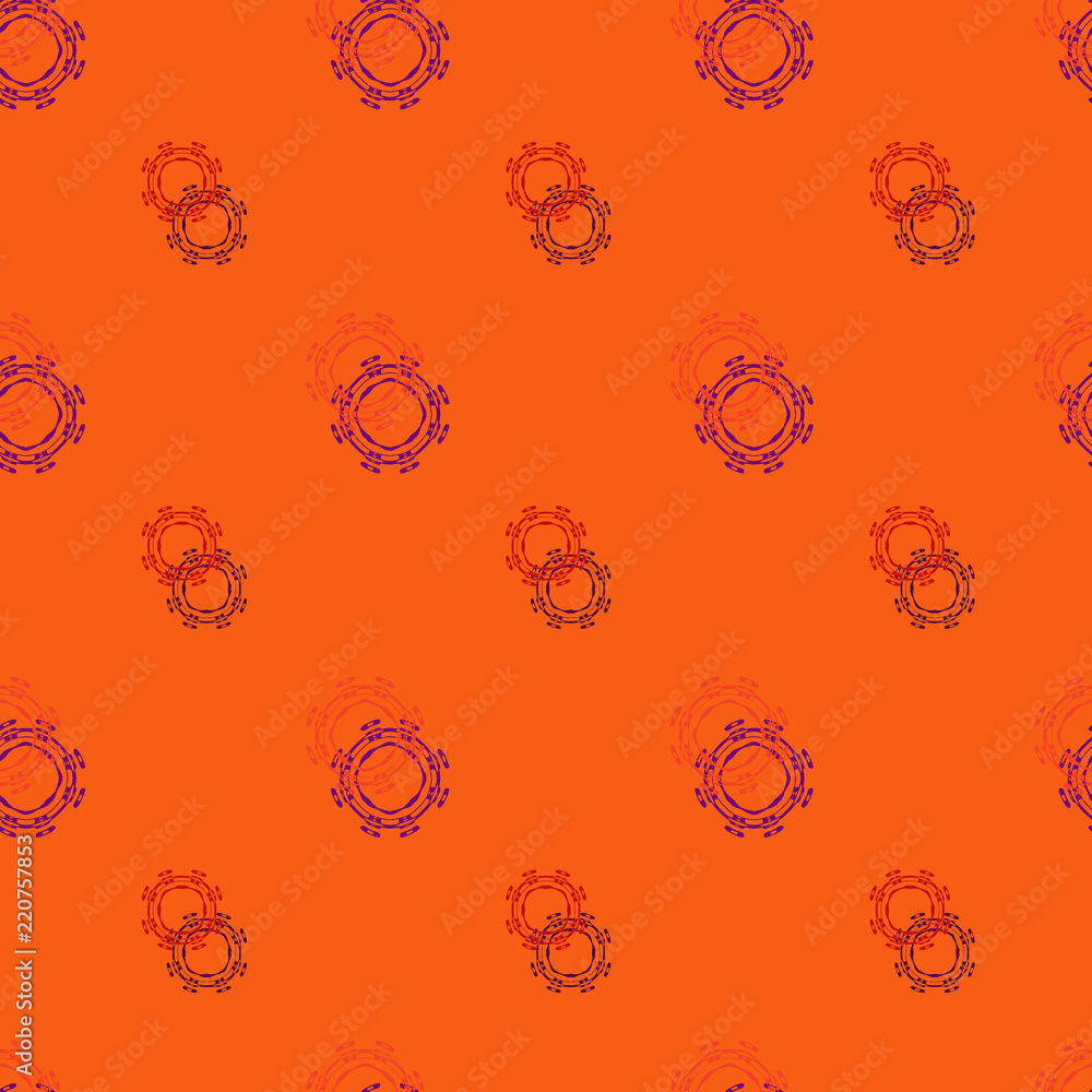 Seamless background pattern with various colored circles. Seamless background pattern with various colored circles.