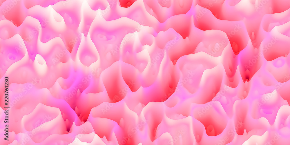 Obraz premium Smooth waxy spikes like melted wax or coral or organic surfac