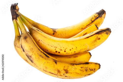 Overripe spotted bananas