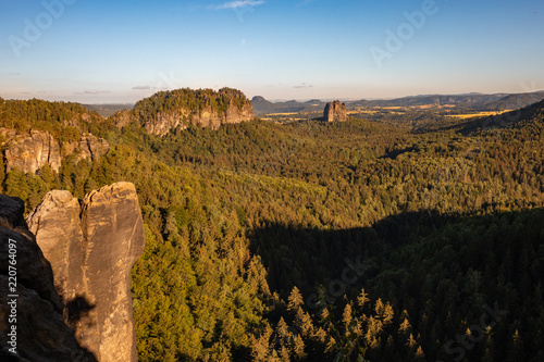 Sonnenaufgang Sandstein Gebirge